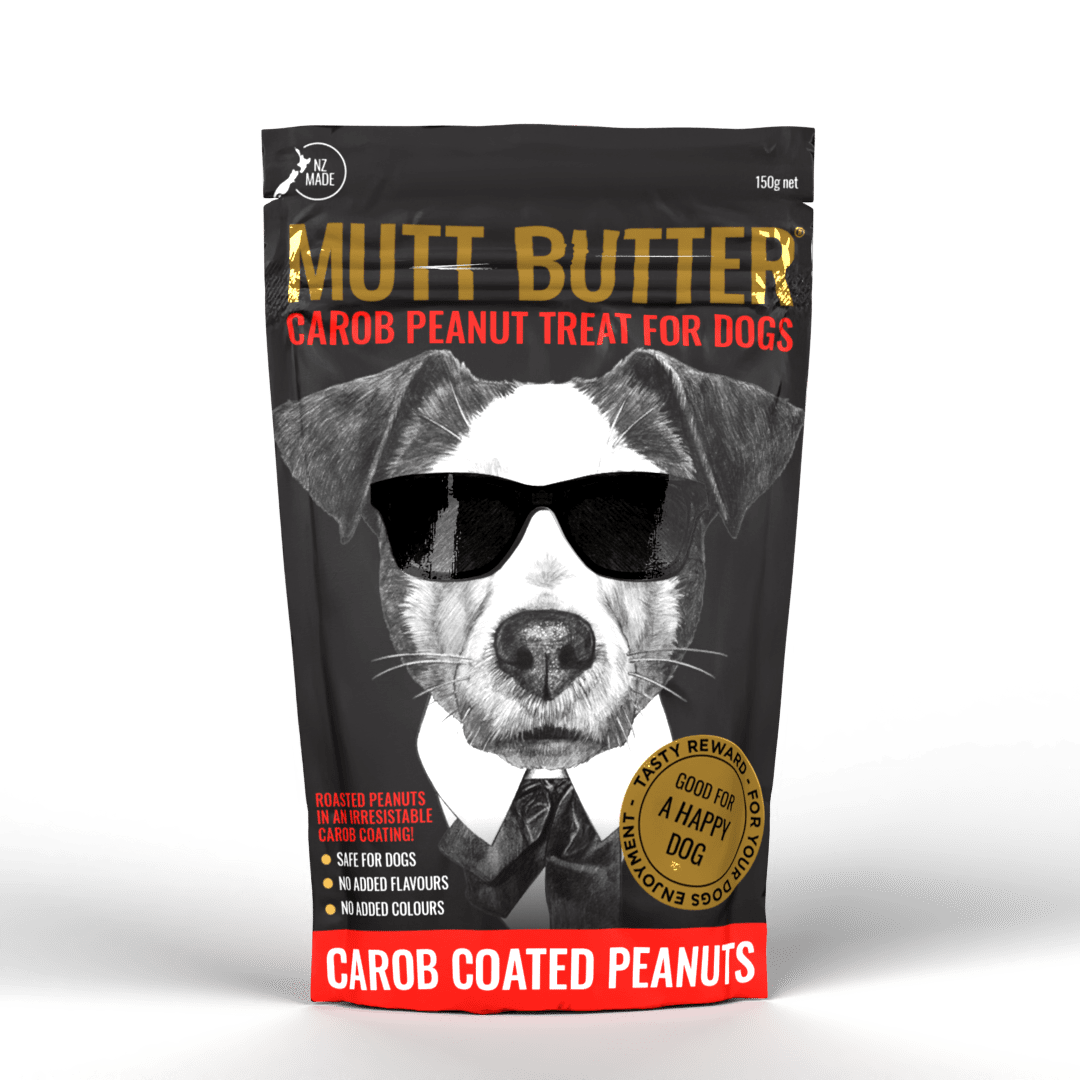 Mutt Butter Dog Treat Carob Peanuts 150g x 6