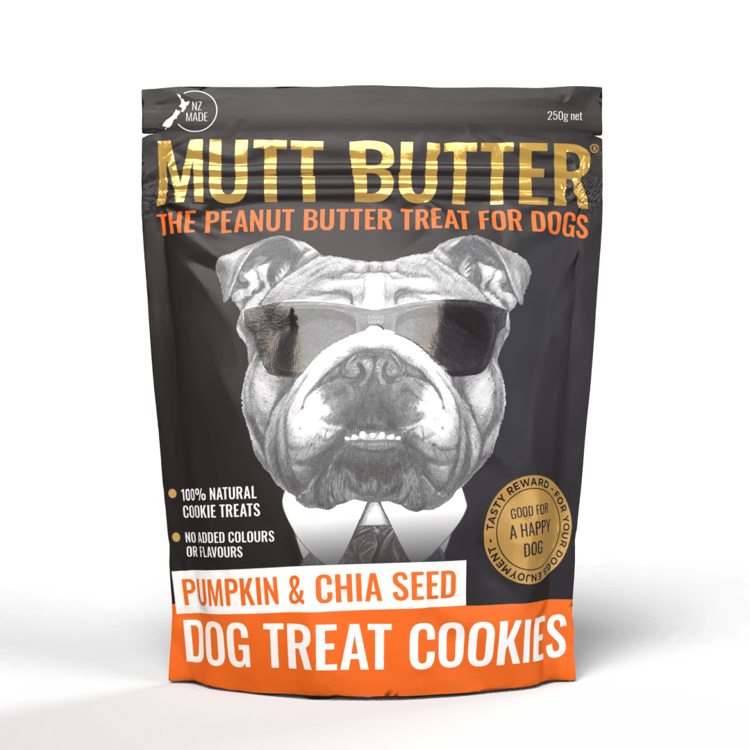 Mutt Butter Dog Cookies Pumpkin & Chia 250g x 6